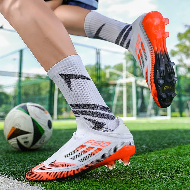 New Low Cut Men Soccer Shoes Fast Training FG Professional Football Field Boot Society Unisex Cleats High Quality Football Shoes
