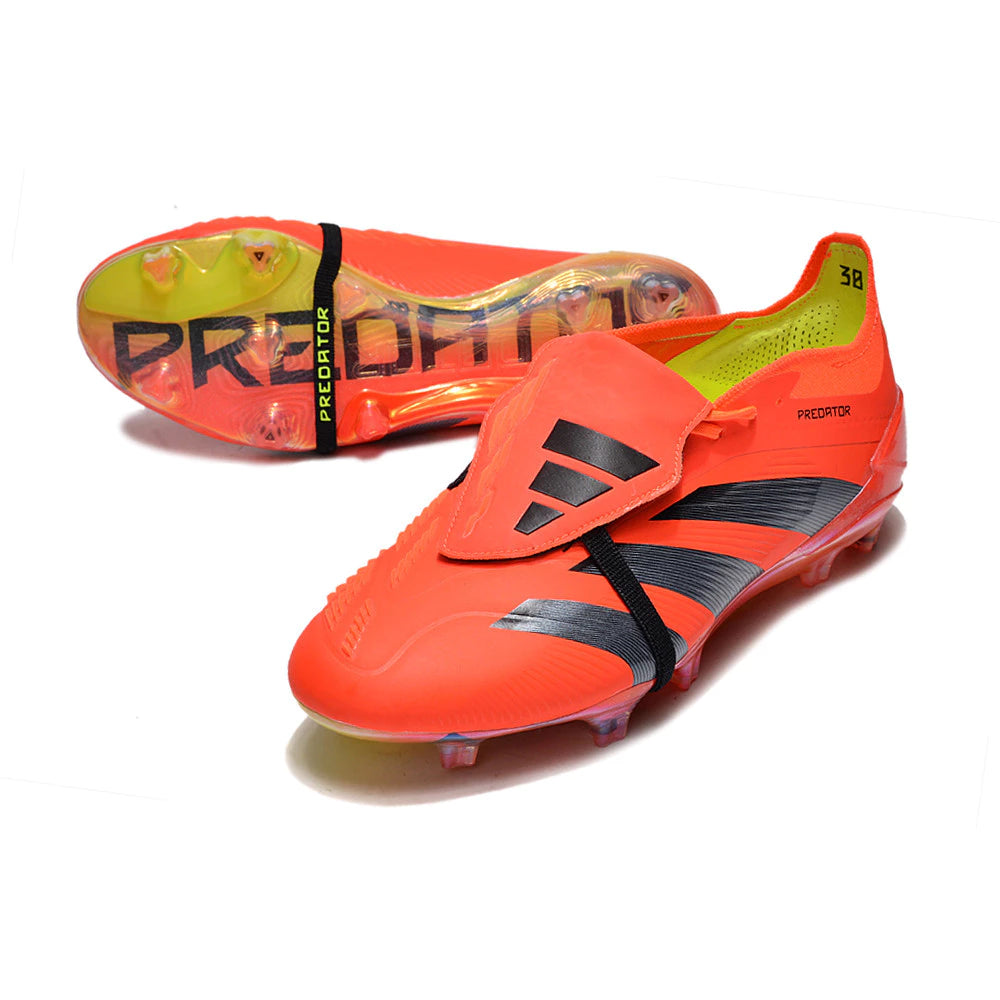 D PREDATOR ELITE FT FG BOOTS FG Zapatos de fútbol FG de punto completo de 24 generaciones super a anti