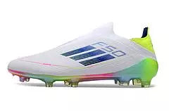 (Paquete de caja de zapatos)AD F50 FG zapatos de fútbol antideslizante blanco Eur40-45