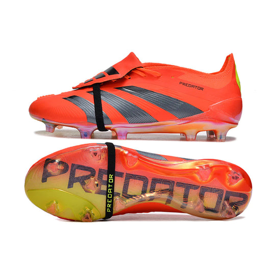 D PREDATOR ELITE FT FG BOOTS FG Zapatos de fútbol FG de punto completo de 24 generaciones super a anti