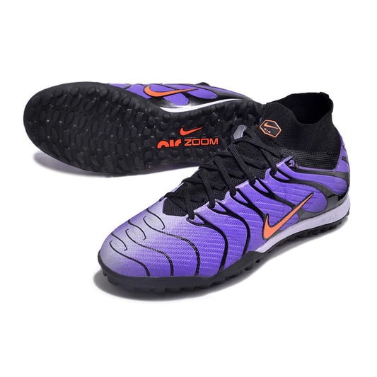 NK Air Zoom Mercurial Superfly IX Elite TF purple alto top zapatos de fútbol Eur40-45