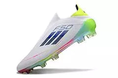 (Paquete de caja de zapatos)AD F50 FG zapatos de fútbol antideslizante blanco Eur40-45